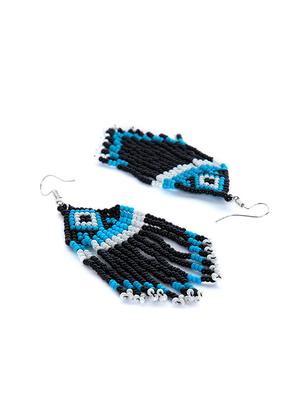 multi colored metal drop earring - 16831780 - Standard Image - 3