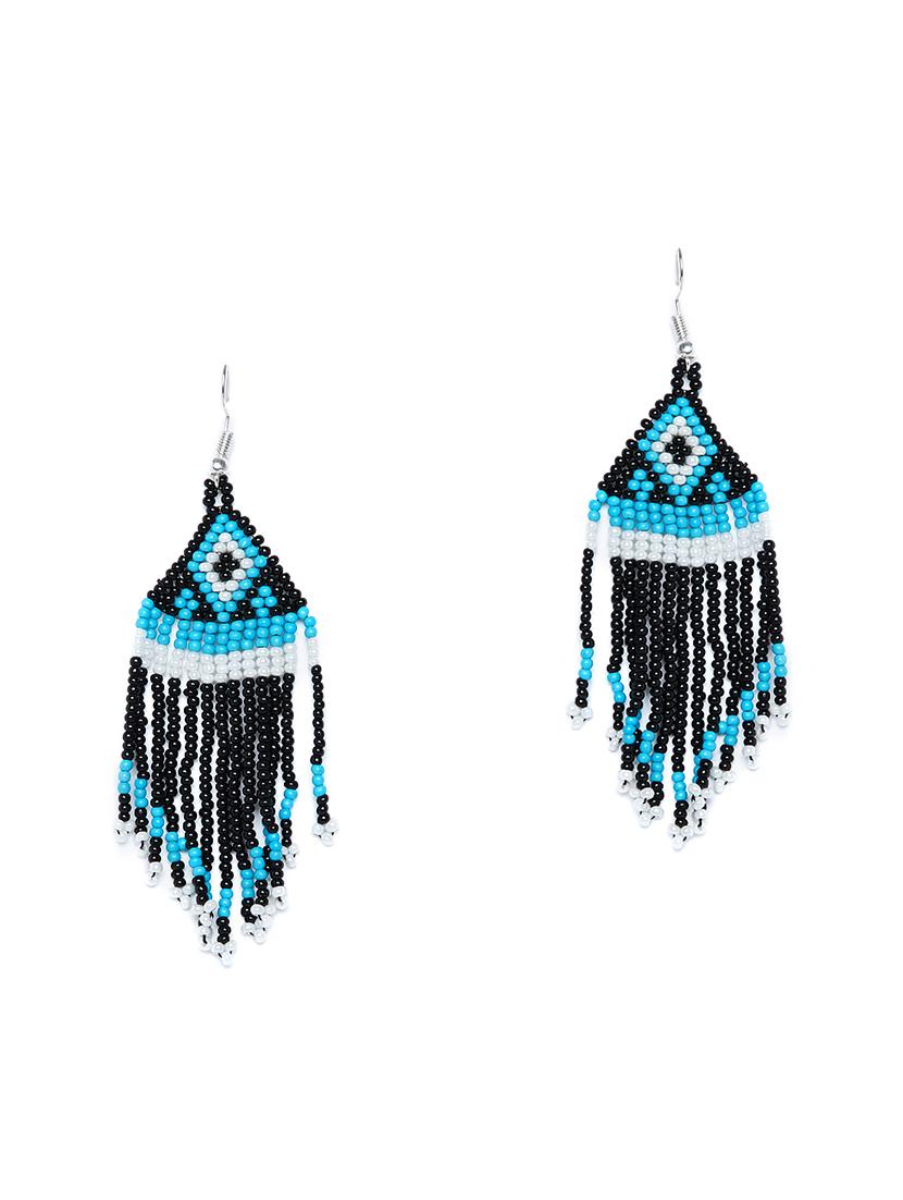 multi colored metal drop earring - 16831780 - Zoom Image - 2