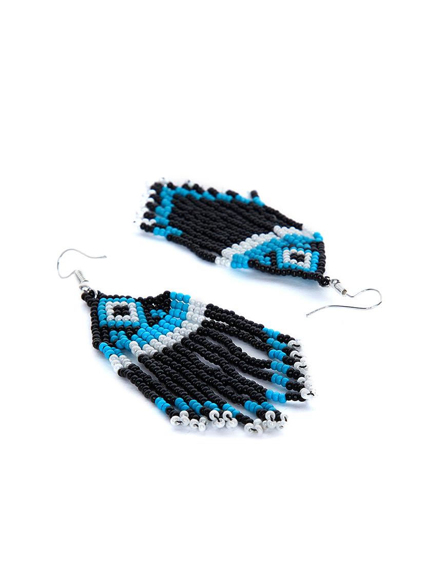multi colored metal drop earring - 16831780 - Zoom Image - 3