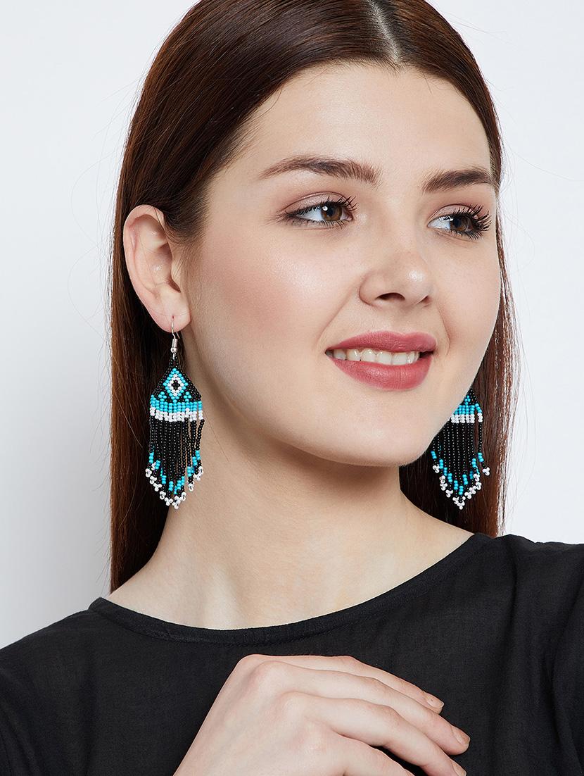 multi colored metal drop earring - 16831780 - Zoom Image - 4