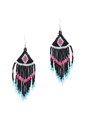 multi colored metal drop earring - 16831787 - Standard Image - 2