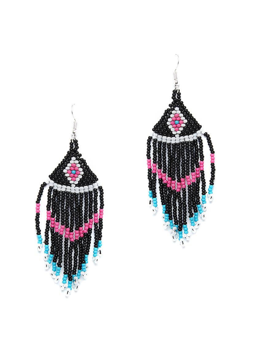 multi colored metal drop earring - 16831787 - Zoom Image - 2
