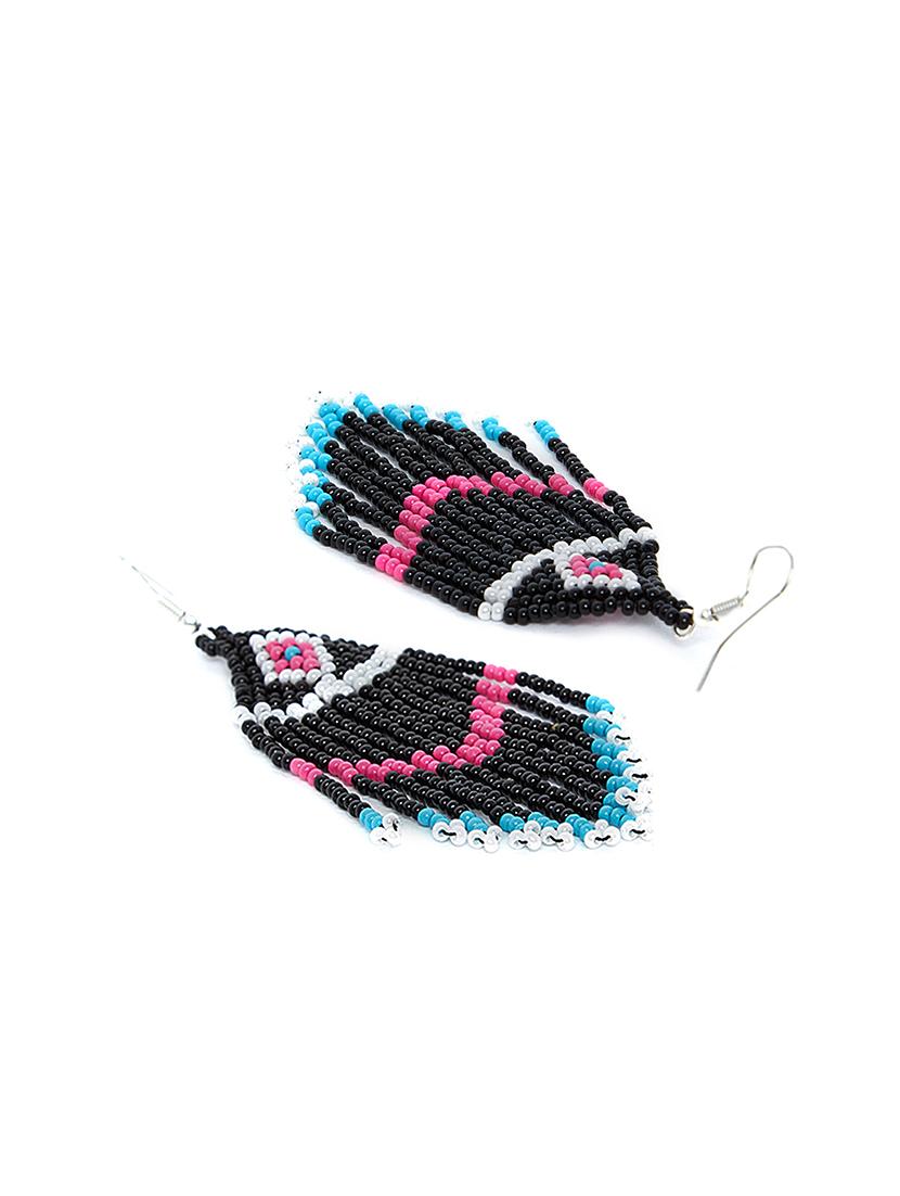 multi colored metal drop earring - 16831787 - Zoom Image - 3