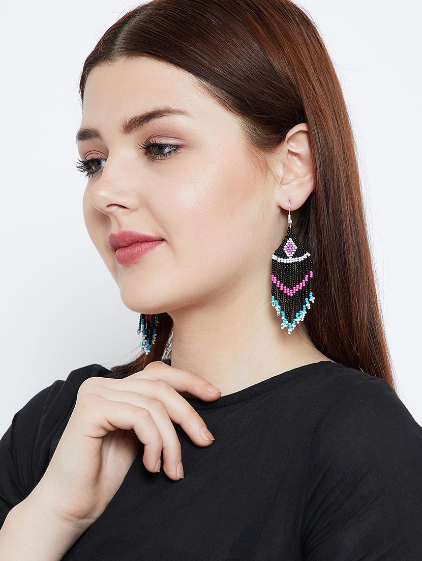 multi colored metal drop earring - 16831787 - Zoom Image - 4
