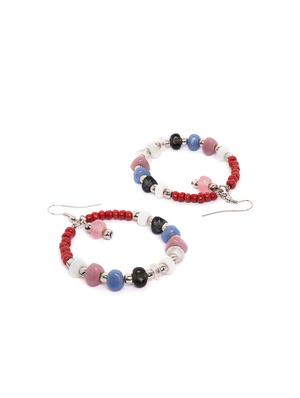 multi colored metal drop earring - 16831809 - Standard Image - 3