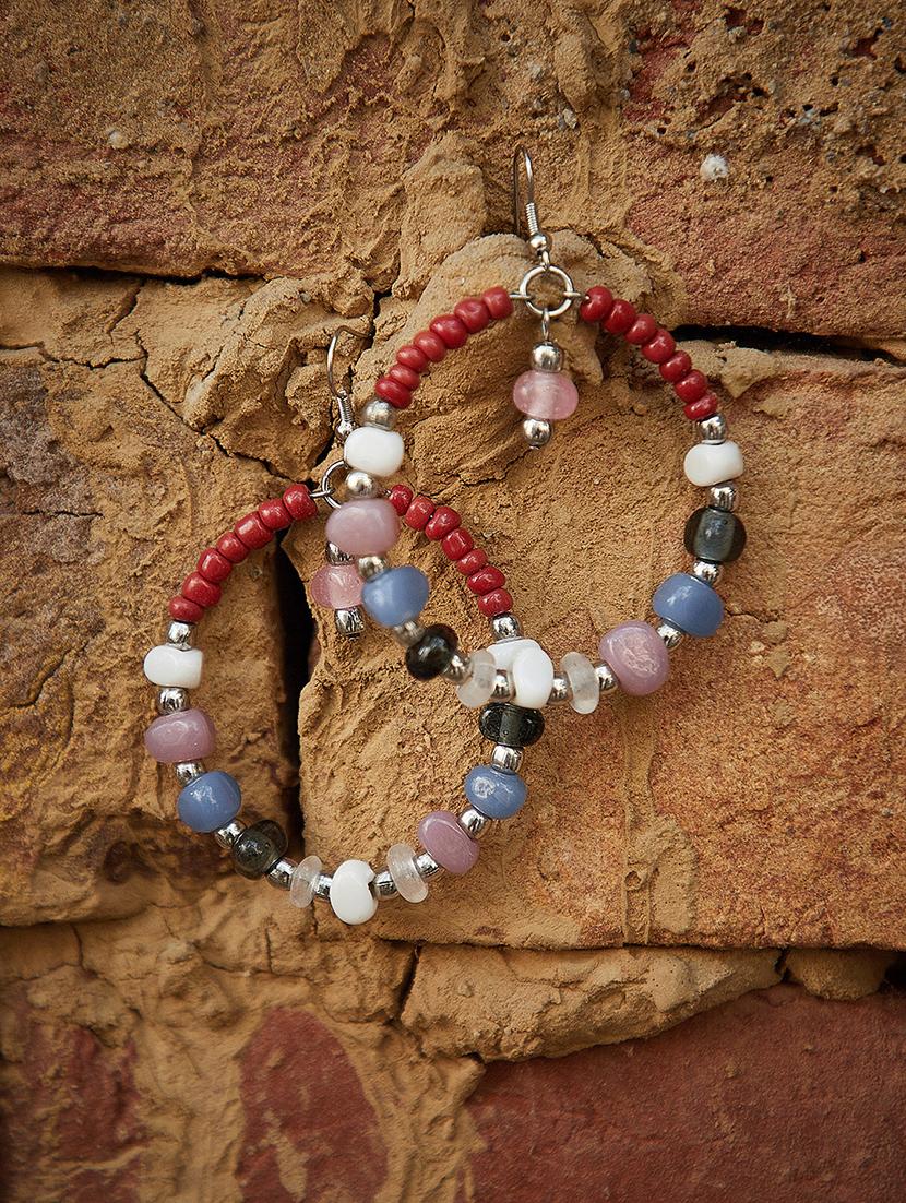 multi colored metal drop earring - 16831809 - Zoom Image - 1