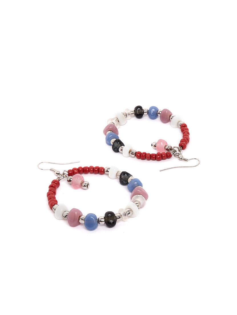 multi colored metal drop earring - 16831809 - Zoom Image - 3