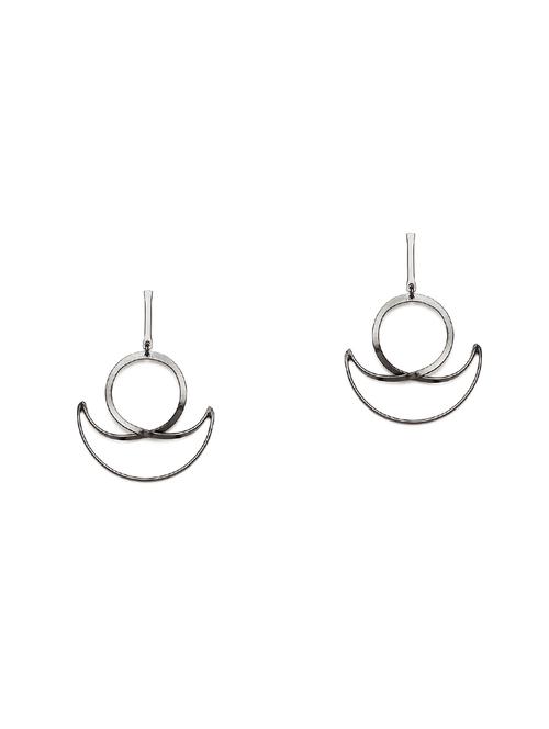 black brass drop earring - 16831938 - Standard Image - 1