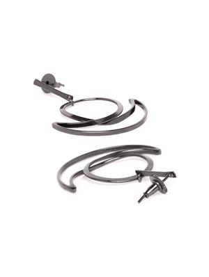black brass drop earring - 16831938 - Standard Image - 2