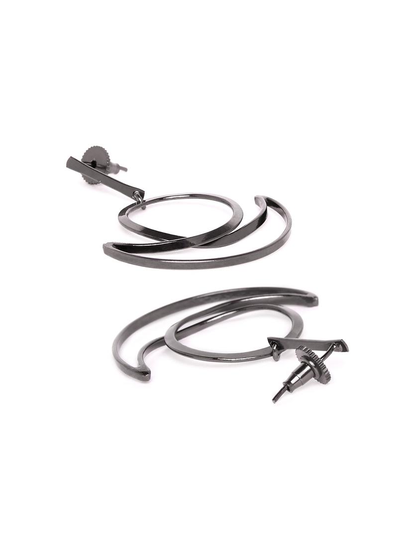 black brass drop earring - 16831938 - Zoom Image - 2