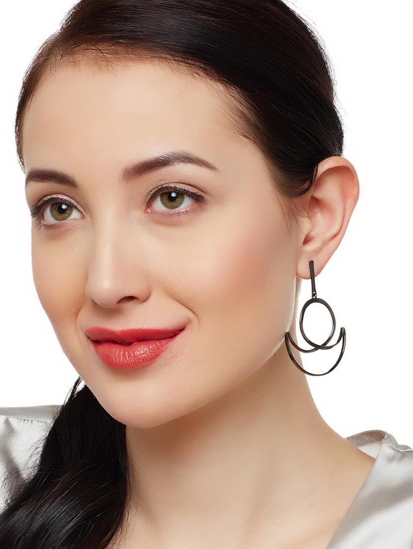 black brass drop earring - 16831938 - Zoom Image - 3