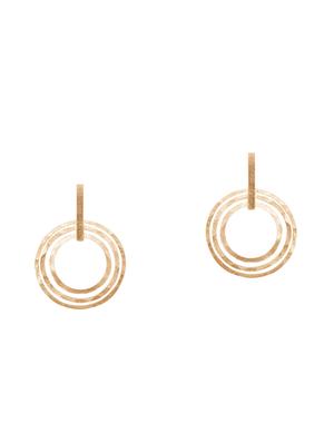 gold brass drop earring - 16831939 - Standard Image - 2