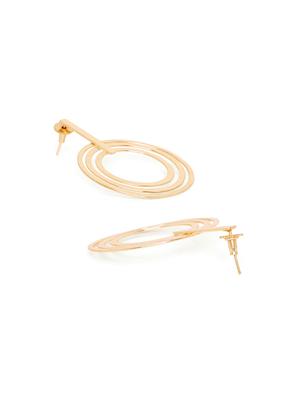 gold brass drop earring - 16831939 - Standard Image - 3