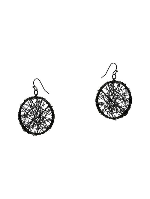 black metal hoop earring - 16831941 - Standard Image - 1