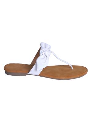 white t-strap sandals - 16832066 - Standard Image - 2