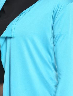 neon blue solid shrug - 16832070 - Standard Image - 5