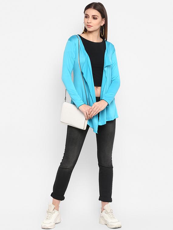 neon blue solid shrug - 16832070 - Zoom Image - 4