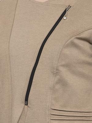 contrast zip up acrylic jacket - 16832184 - Standard Image - 5