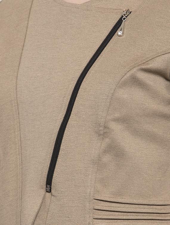 contrast zip up acrylic jacket - 16832184 - Zoom Image - 5