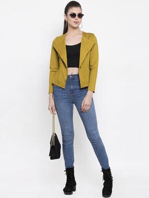 contrast zip up acrylic jacket - 16832185 - Standard Image - 4