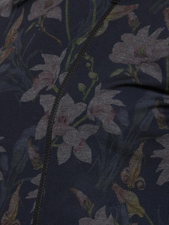 shirt collar floral acrylic jacket - 16832189 - Zoom Image - 5