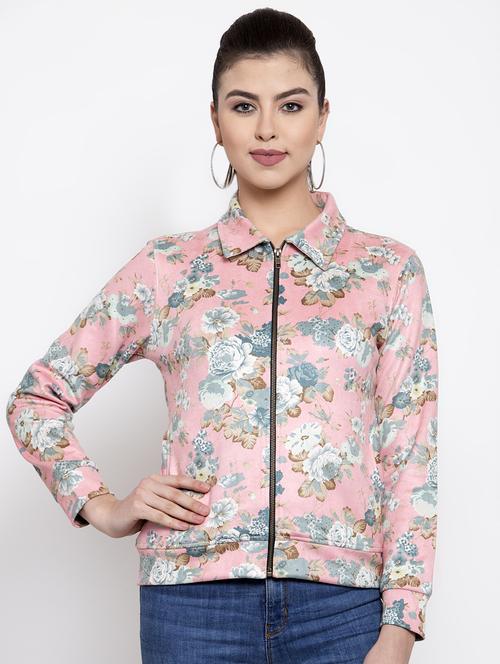 shirt collar suede jacket - 16832195 - Standard Image - 1