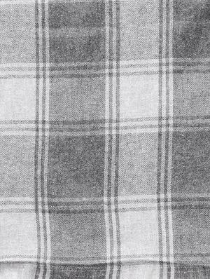 grey polyester checkered stole - 16832289 - Standard Image - 3