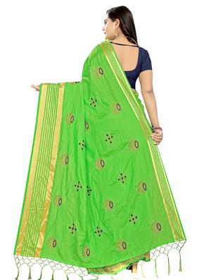 conversational embroidered saree with blouse - 16832310 - Standard Image - 2