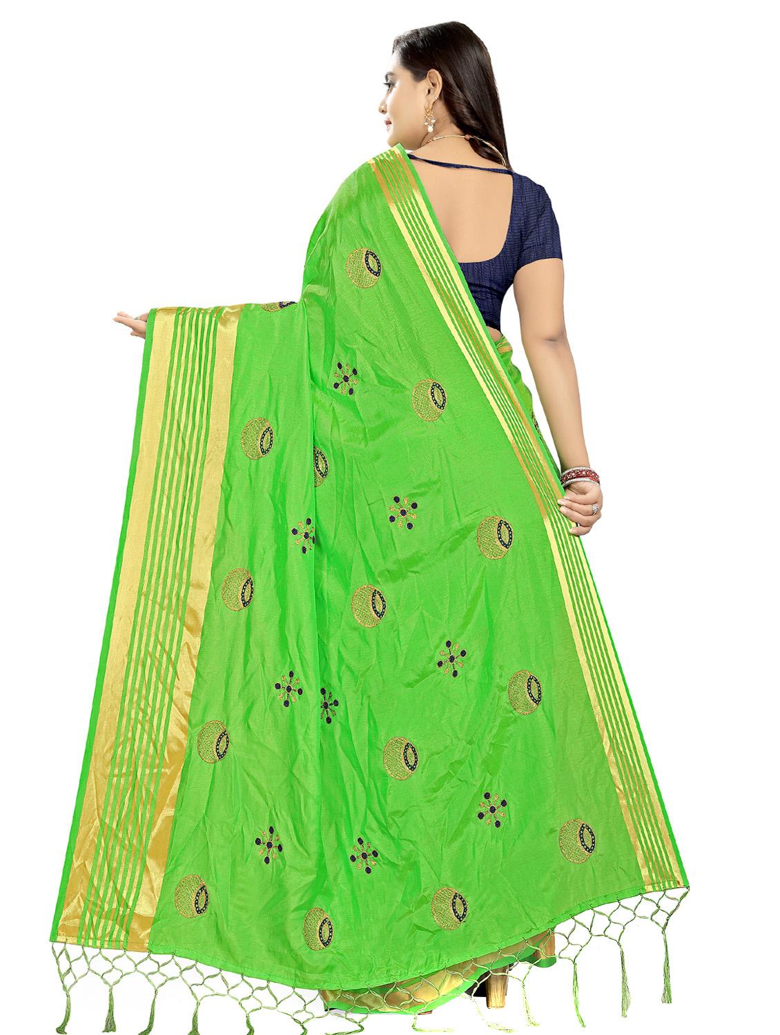 conversational embroidered saree with blouse - 16832310 - Zoom Image - 2