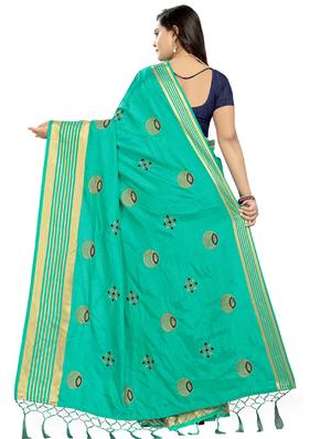 conversational embroidered saree with blouse - 16832313 - Standard Image - 2