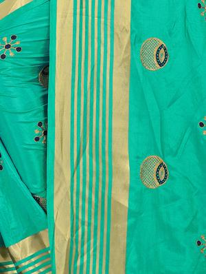 conversational embroidered saree with blouse - 16832313 - Standard Image - 3