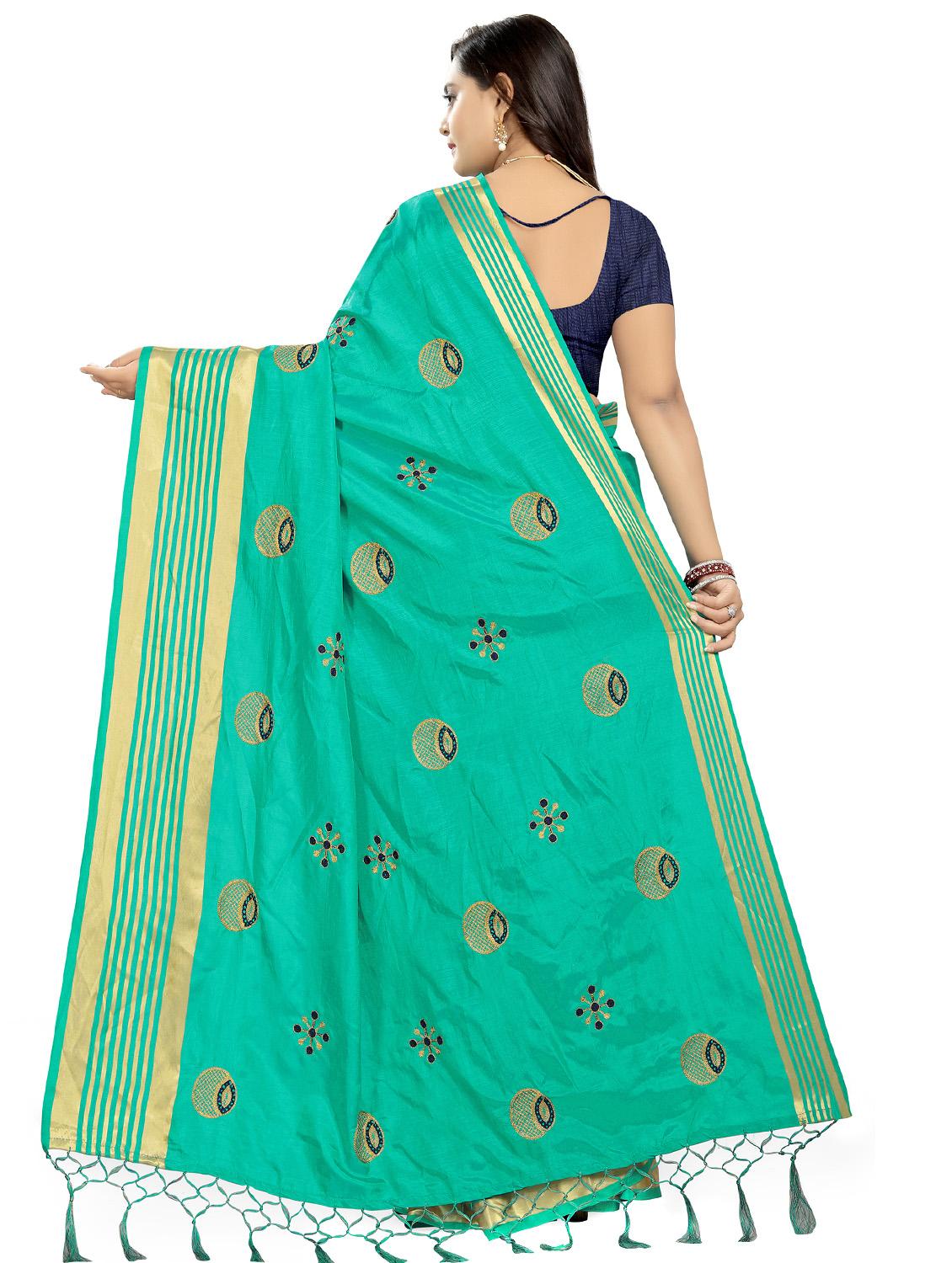 conversational embroidered saree with blouse - 16832313 - Zoom Image - 2