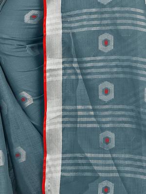 self design saree with blouse - 16832326 - Standard Image - 3