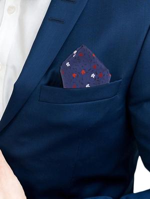 blue polyester pocketsquare - 16832501 - Standard Image - 2