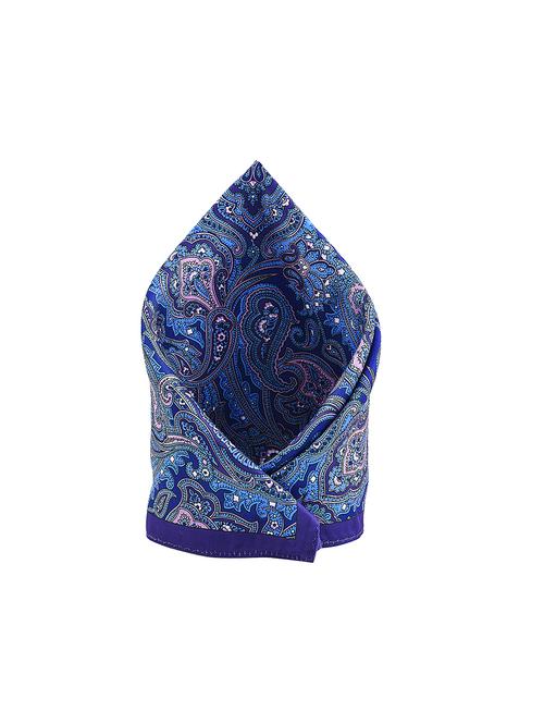 blue polyester pocketsquare - 16832552 - Standard Image - 1
