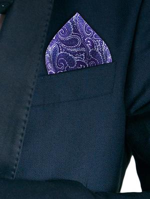 purple polyester pocketsquare - 16832563 - Standard Image - 3
