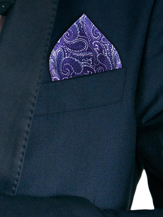 purple polyester pocketsquare - 16832563 - Zoom Image - 3