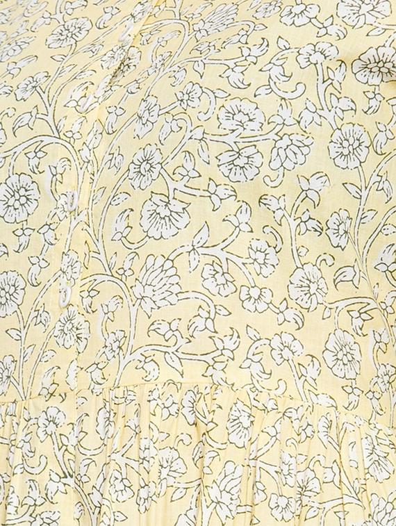 floral print flared kurta - 16832652 - Zoom Image - 4