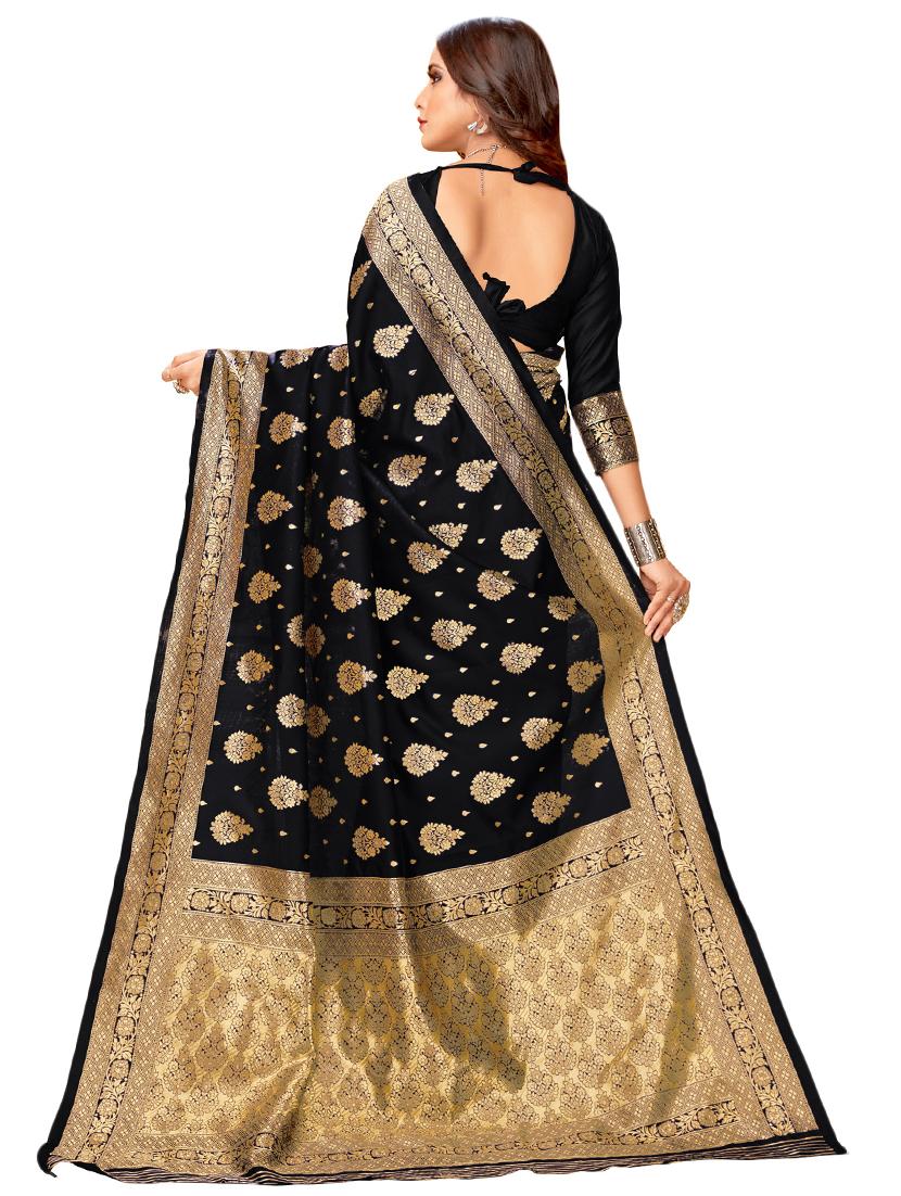 self design woven saree with blouse - 16832758 - Zoom Image - 2