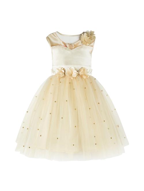 gold net frock - 16832838 - Standard Image - 1