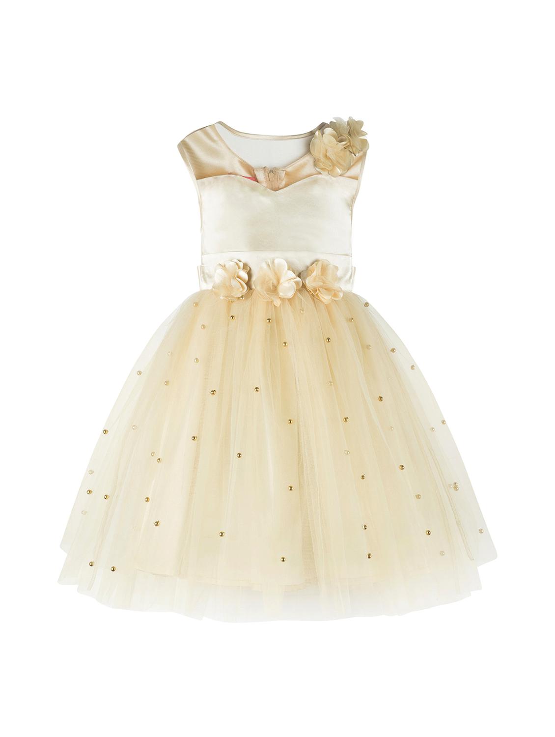 gold net frock - 16832838 - Zoom Image - 1