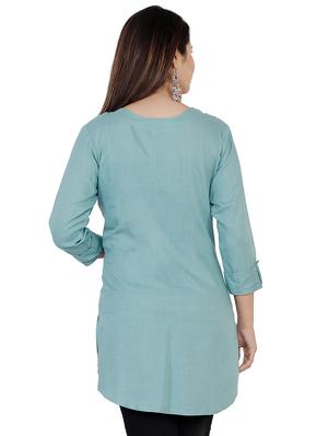 embellished a-line kurti - 16832847 - Standard Image - 3