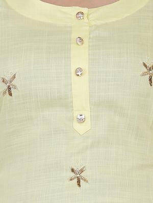 embellished straight kurti - 16832848 - Standard Image - 5