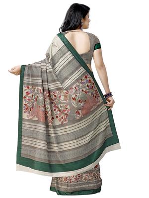 madhubani printed saree with blouse - 16832881 - Standard Image - 2