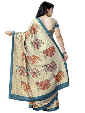 madhubani printed saree with blouse - 16832889 - Standard Image - 2