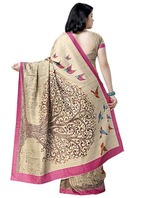 madhubani printed saree with blouse - 16832892 - Standard Image - 2