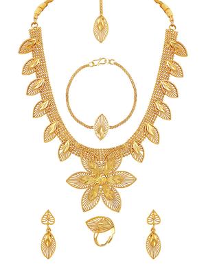 gold zinc choker necklace - 16832959 - Standard Image - 2