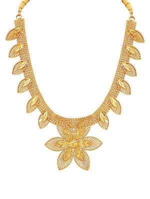gold zinc choker necklace - 16832959 - Standard Image - 3