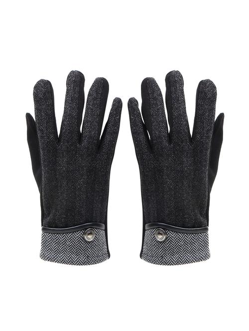 black fleece gloves - 16833031 - Standard Image - 1