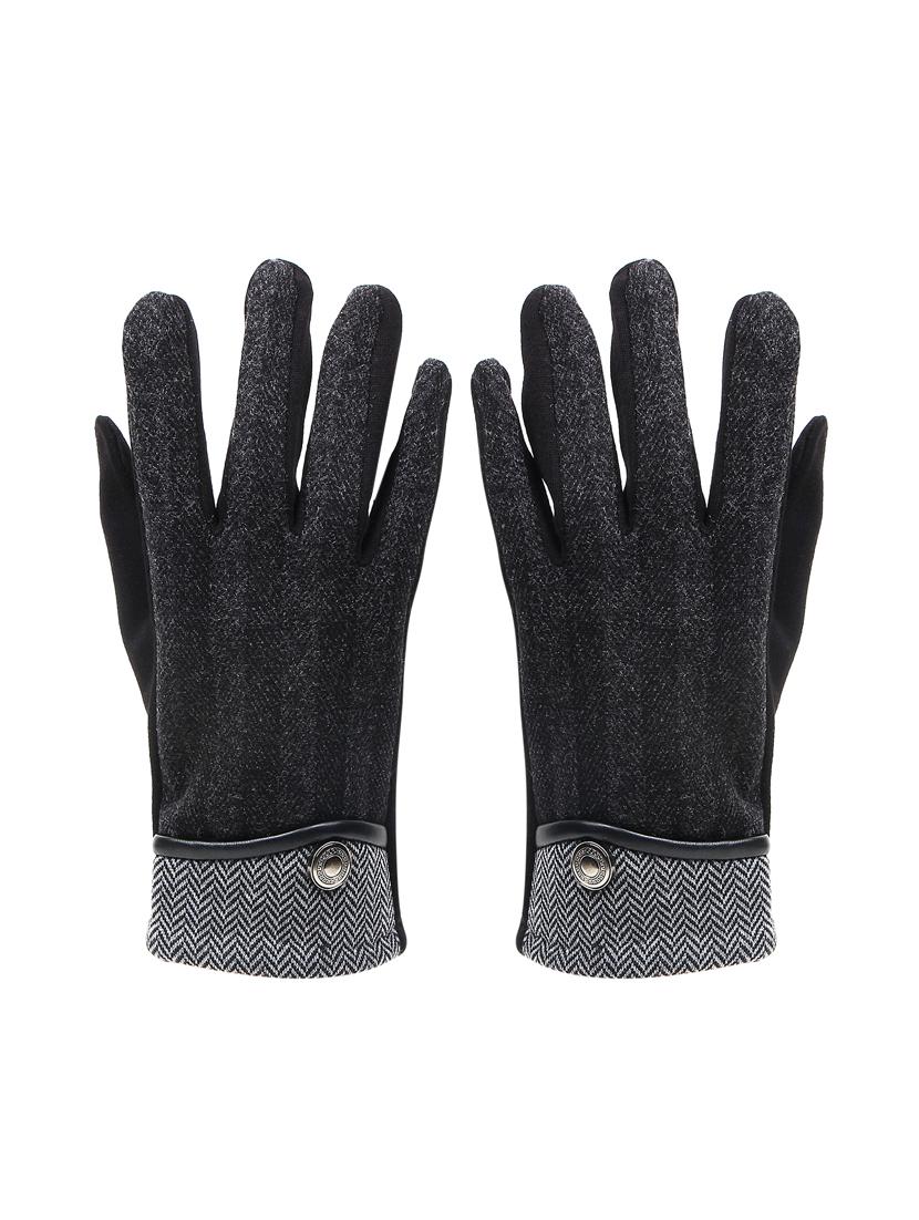 black fleece gloves - 16833031 - Zoom Image - 1